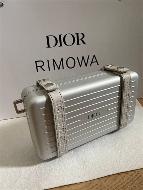 dior x rimowa personal clutch|dior silver clutch on strap.